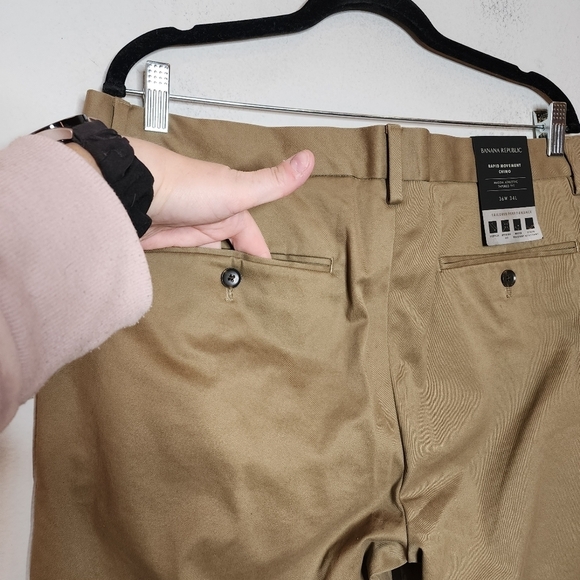 NWT Banana Republic Rapid Movement Chinos. Fulton skinny Fit khaki's. - Picture 10 of 16